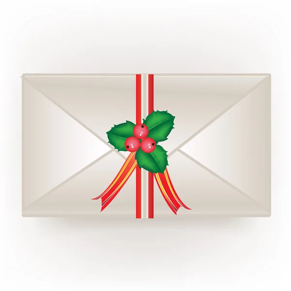 Jul gåva kuvert — Stock vektor