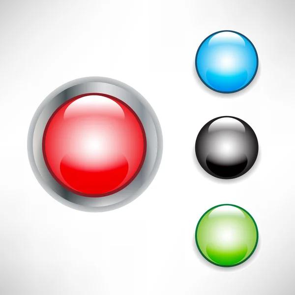 Icônes boutons — Image vectorielle