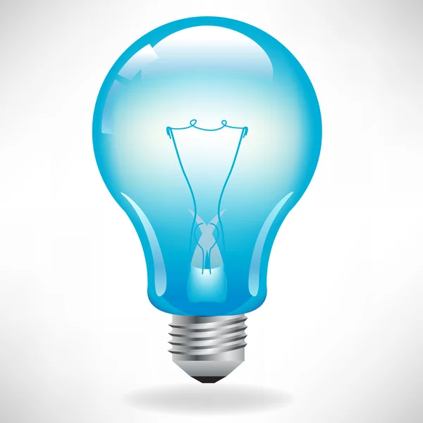 Ampoule bleue — Image vectorielle