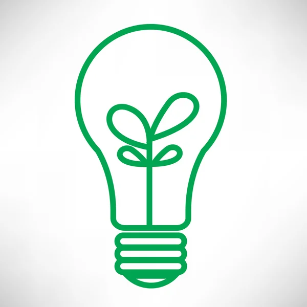 Зелене світло лампи — стоковий вектор