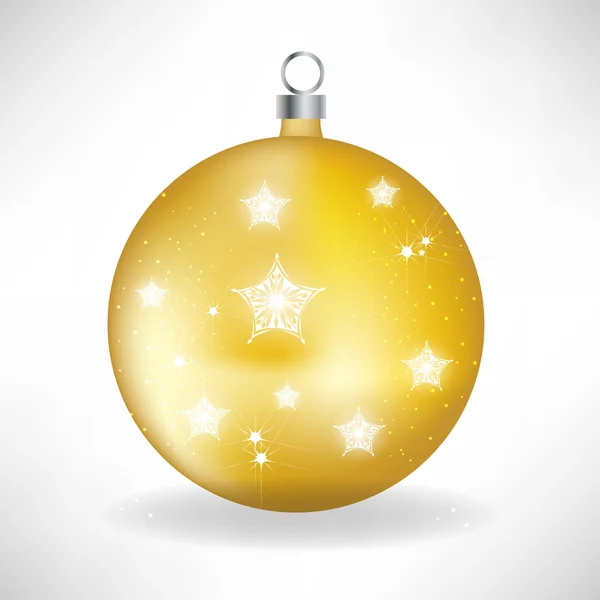 Золотий глобус Різдво — стоковий вектор