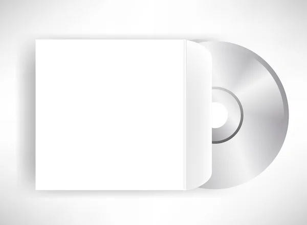 Disque compact dans l'enveloppe — Image vectorielle
