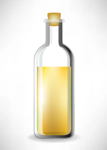 Glas med vätska — Stock vektor