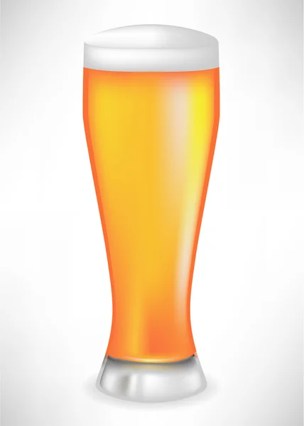 Piwo pełne szklane — Wektor stockowy