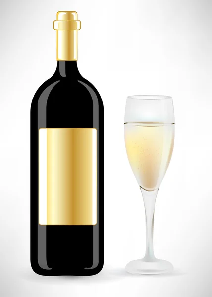 Бокал и бокал шампанского — стоковый вектор