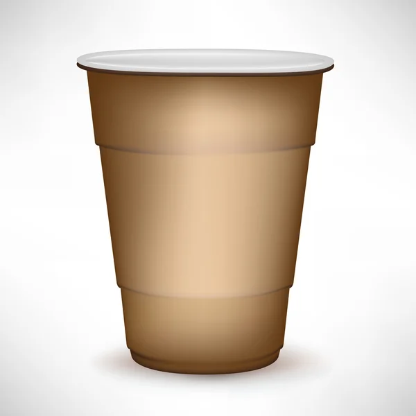Recipiente de café simples descartável — Vetor de Stock