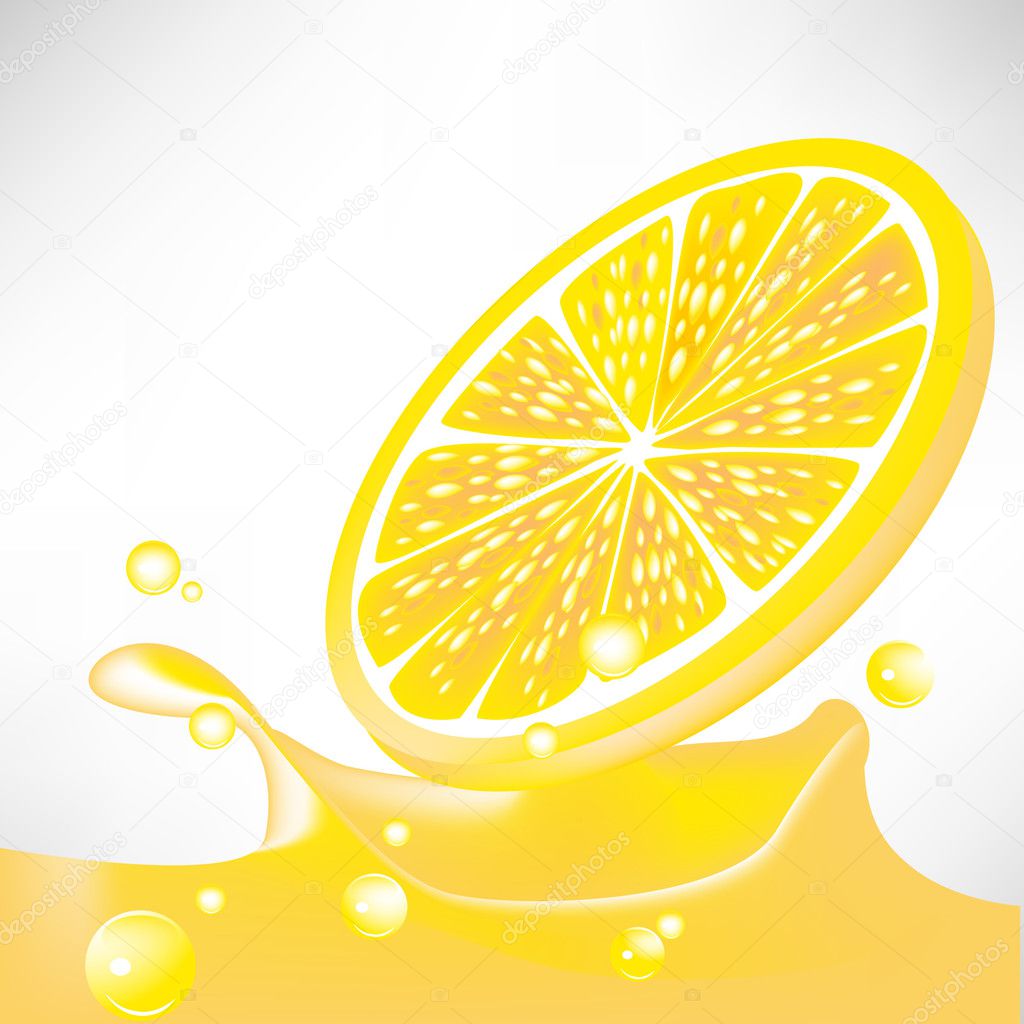 lemon juice splash