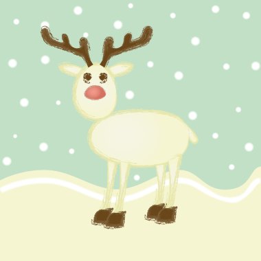 Retro raindeer