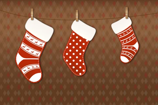 クリスマスを靴下します。 — ストックベクタ