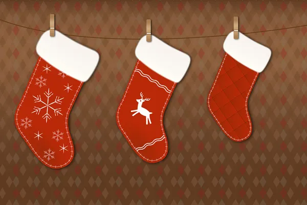 Calcetines de Navidad — Archivo Imágenes Vectoriales