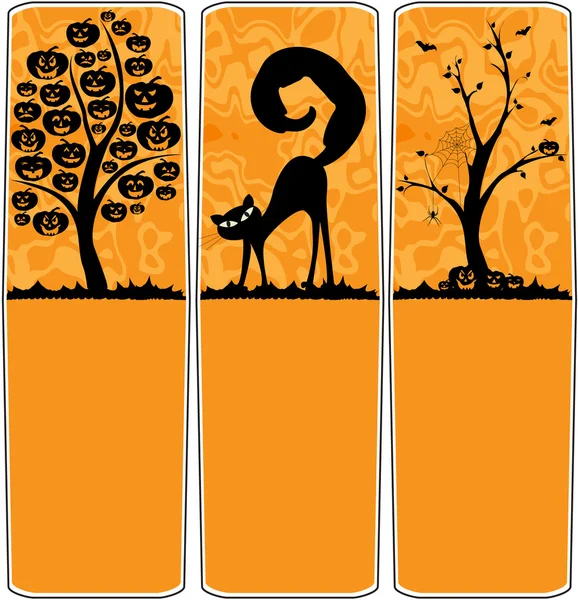 Banners de Halloween — Vector de stock
