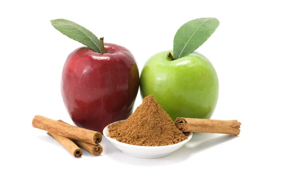 Skořice a jablka — Stock fotografie
