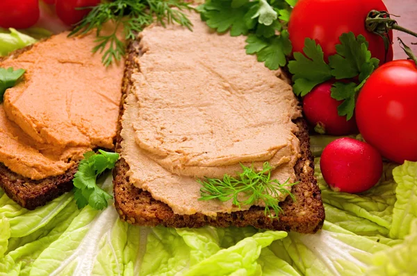 stock image Sandwiches with pate