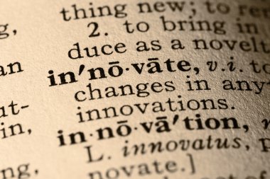 The word innovate clipart