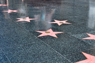 Stars on the Hollywood Walk of Fame clipart