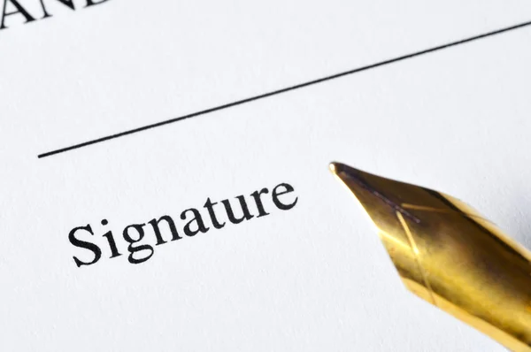 Signature — Stock Photo, Image