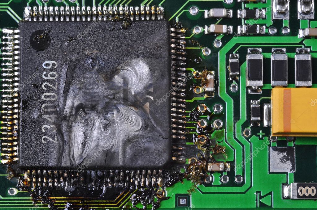 Burnt Circuit Board Stock Photo by ©ruigsantos 6582421