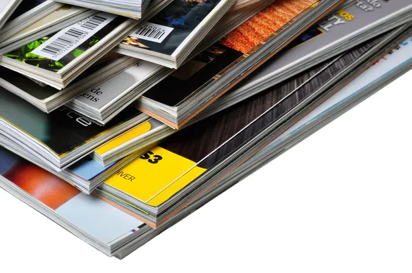 Pilha de revistas — Fotografia de Stock