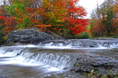 Autumn waterfalls clipart