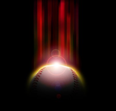 Baseball eclipse clipart