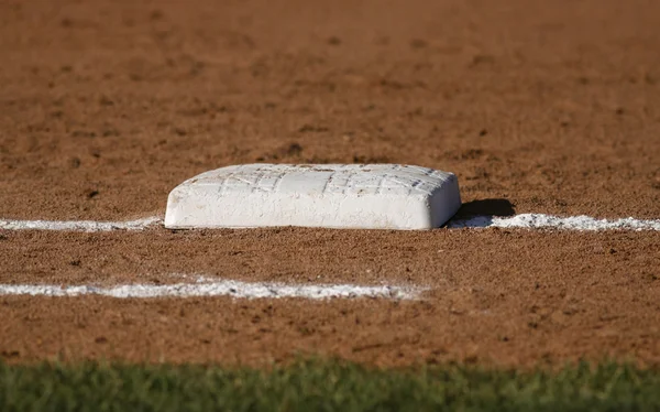 Baseball base closeup — Stock Photo, Image