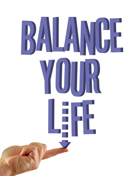Balancieren Sie Ihr Leben — Stockfoto