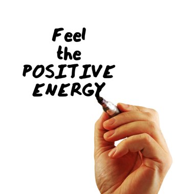 Feel the positive energy clipart