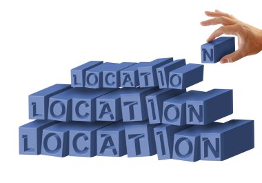 Location, location, location clipart