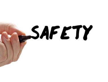 Safety hand marker clipart