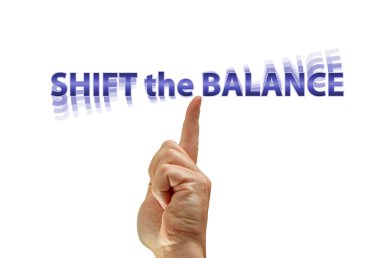 Shift the balance clipart