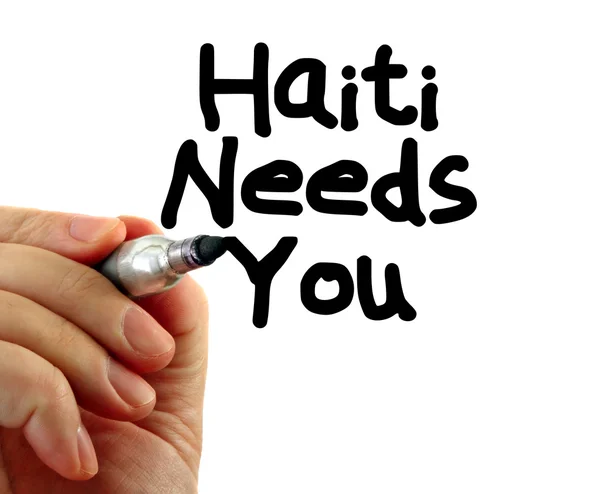 Haïti moet u — Stockfoto