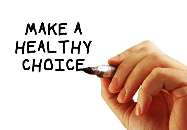 Sağlıklı bir seçim yapmak — Stok fotoğraf