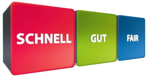 Schnell - gut - vásár — Stock Fotó