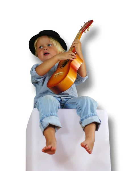 stock image Der Junge mit der Gitarre