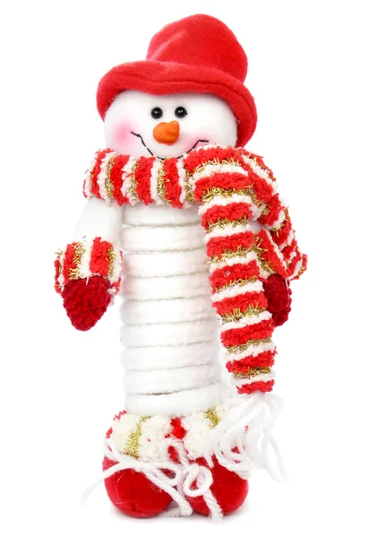 Homem de neve sorridente — Fotografia de Stock