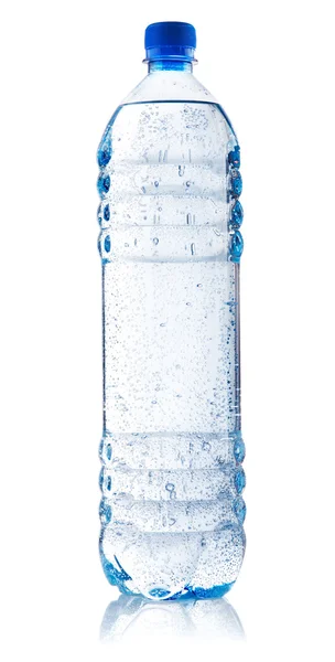 Carbonated water in plastic bottle — Stock Photo, Image