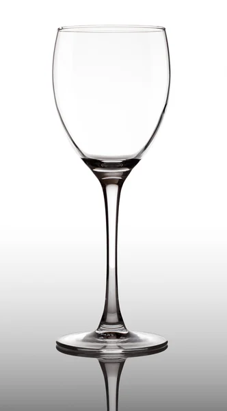 stock image Empty glass transparent goblet