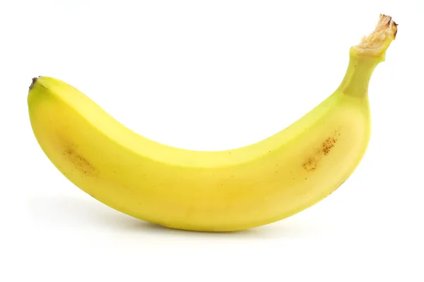 Un plátano amarillo aislado —  Fotos de Stock