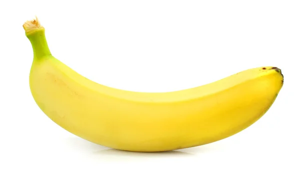 Comida de amarelo-banana fruta isolada no branco — Fotografia de Stock