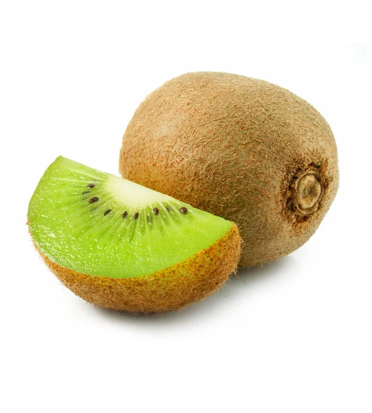 Fructe proaspete kiwi izolate pe alb — Fotografie, imagine de stoc