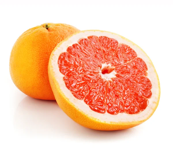 Fresh grapefruit fruit with cut — 스톡 사진