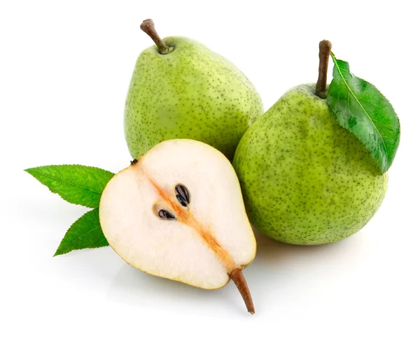 Frutas pera fresca con corte —  Fotos de Stock