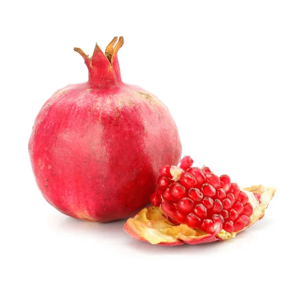 Granada Roja fruta saludable alimento aislado —  Fotos de Stock