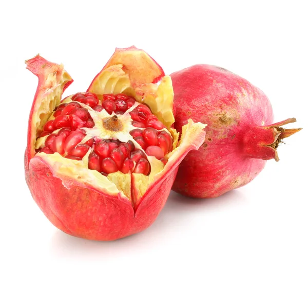 stock image Red pomegranate fruit healthy food isolated