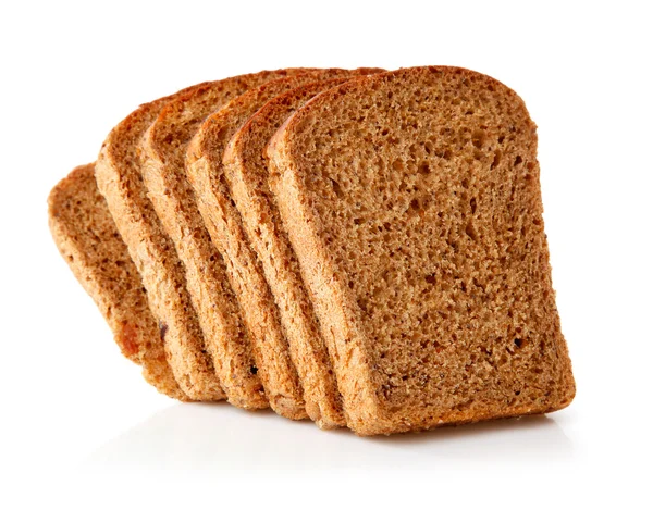 Con las rebanadas de pan — Foto de Stock