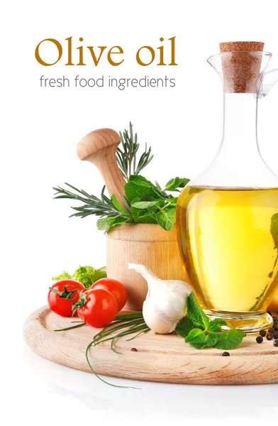 Set van ingrediënten en kruiden voor het koken van voedsel — Stockfoto