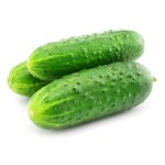 Green cucumber vegetable fruits isolated Stock Photo by ©yasonya 6630085