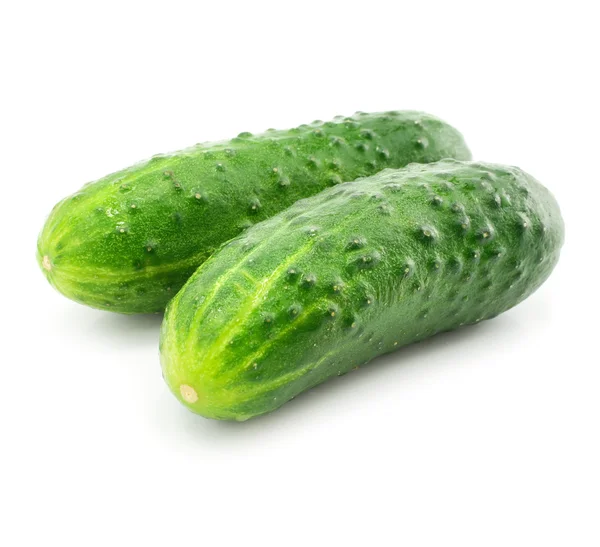 Grön gurka vegetabiliska frukter isolerade — Stockfoto