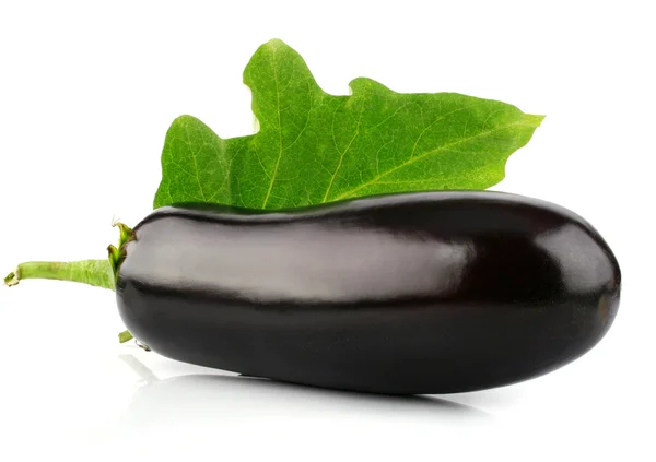 Eggplant vegetable fruit isolated on white — Stock Photo, Image