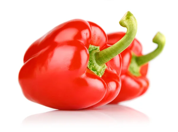 Fresh red pepper fruits isolated — Stok Foto